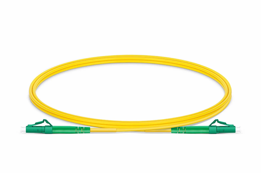 LC-LC/APC Simplex Single-Mode OS2 Fiber Patch Cord